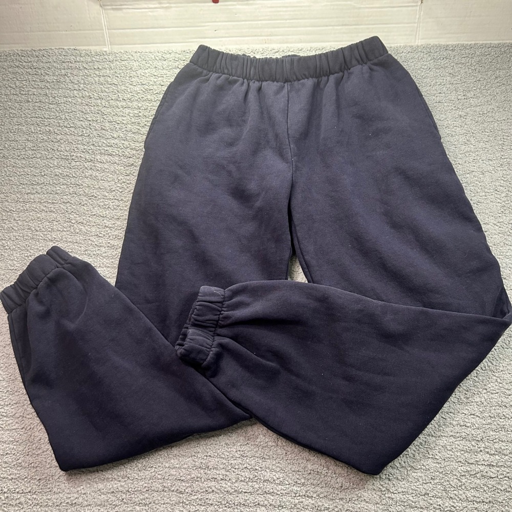 Brandy Melville John Galt Sweatpants Navy Blue One Size Loungewear Basic Y2K